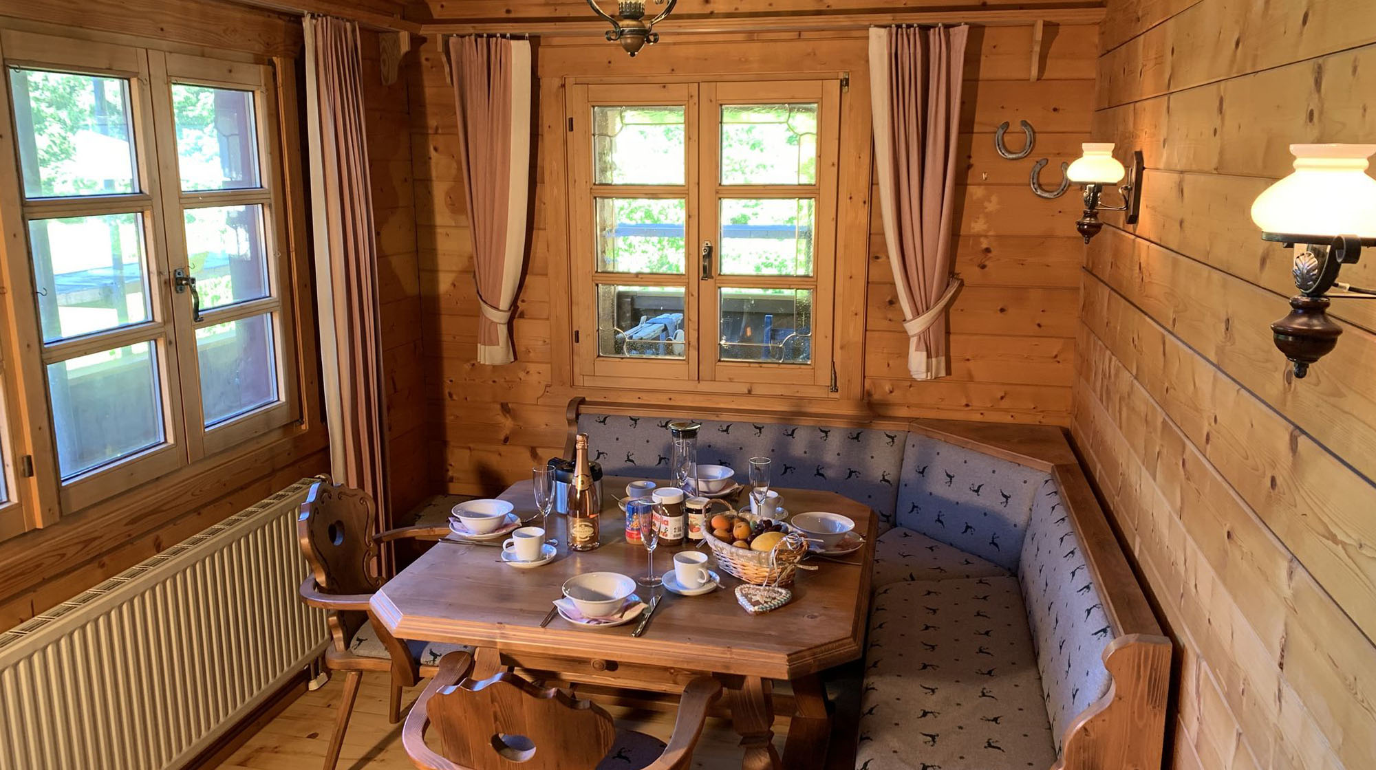 Essbereich im alpinen Stil