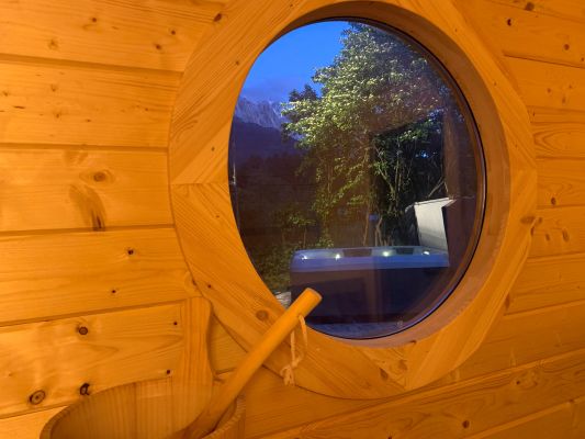 Ausblick aus der Sauna