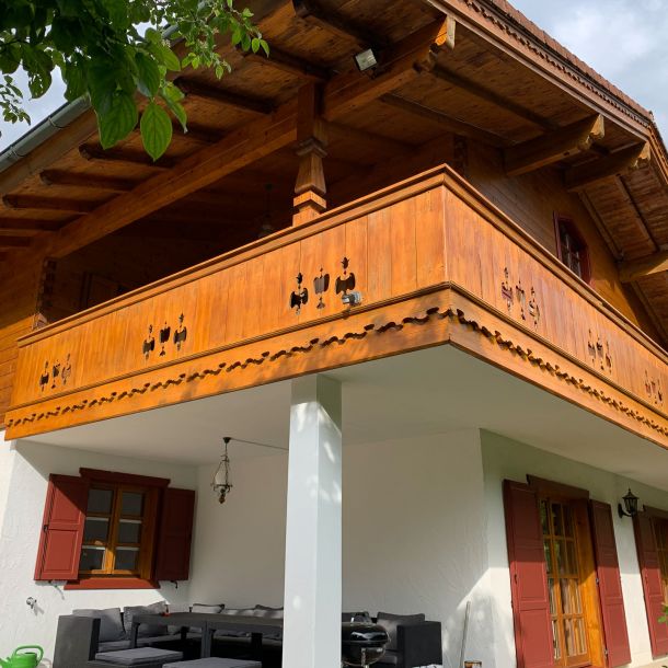 Haus mit Sitzecke