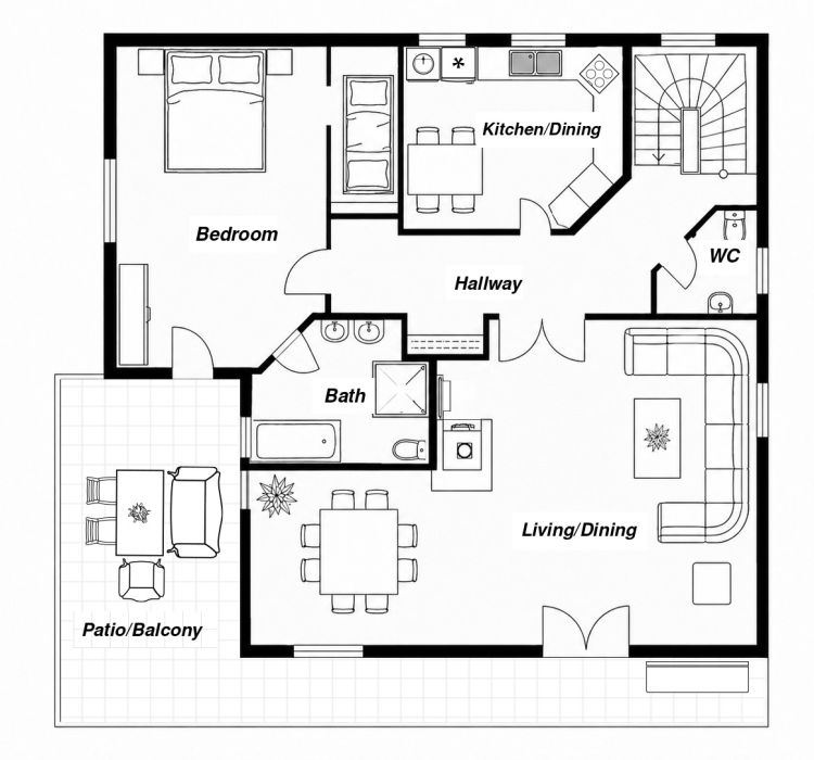 Grundriss Obergeschoss / Dachgeschoss